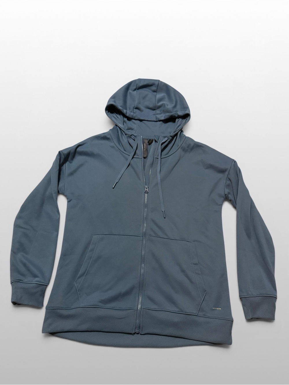 Mondetta Blue Full Zip Hoodie Fleece Lined Athleisure Jacket M